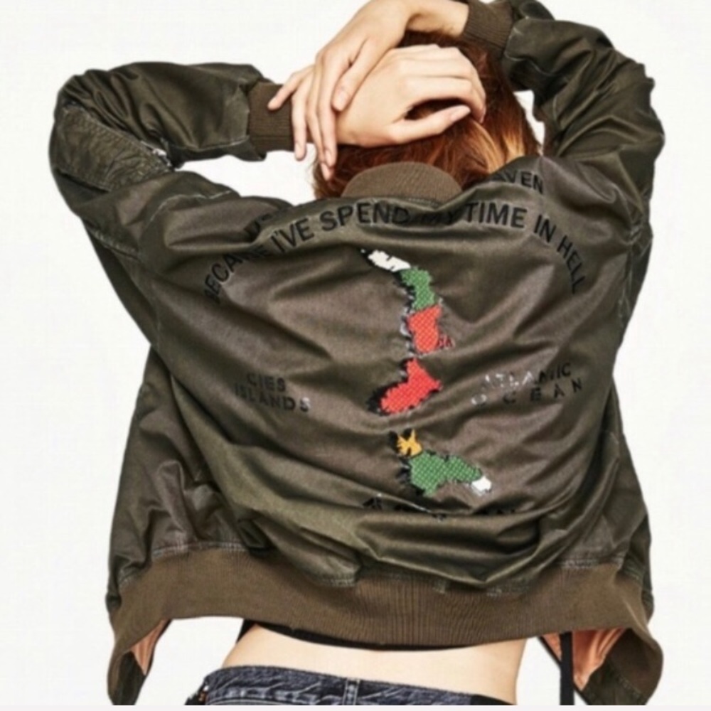 NWT ZARA THE SALVATION ARMY BOMBER JACKET - Picture 9 of 10